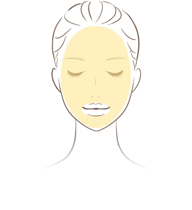 照射範囲を表したイラスト
